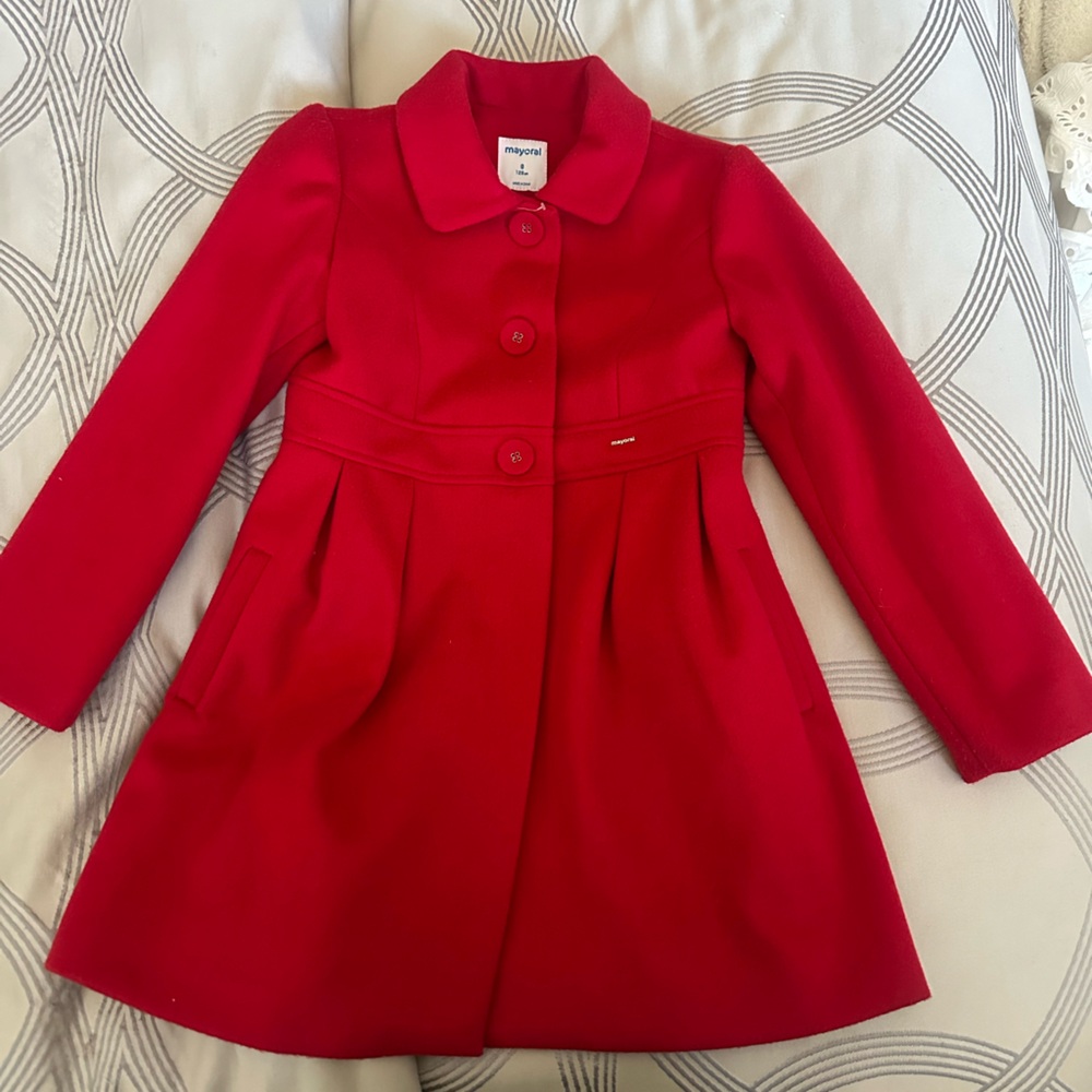 Mayoral Vibrant Red Coat